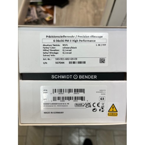 Lunette SCHMIDT & BENDER 6-36x56 PM2 High...
