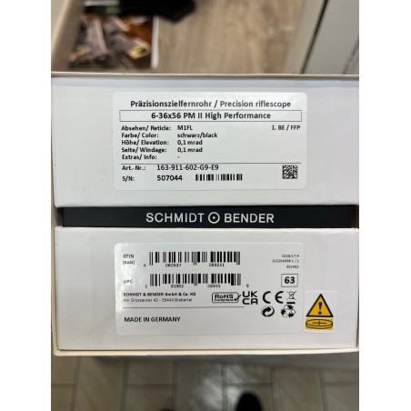 Lunette SCHMIDT & BENDER 6-36x56 PM2 High Performance LPI M1FL 1CM CW DT27 MTC LT/ ST ZC CT