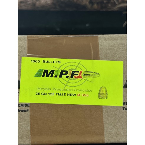 Ogives MPF Ø.35 (9mm) CN 125gr TMJE x1000