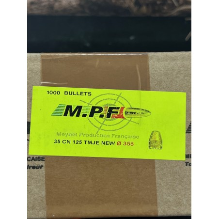 Ogives MPF Ø.35 (9mm) CN 125gr TMJE x1000