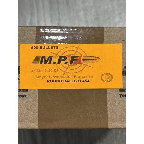 Balles rondes MPF Ø .454  x100