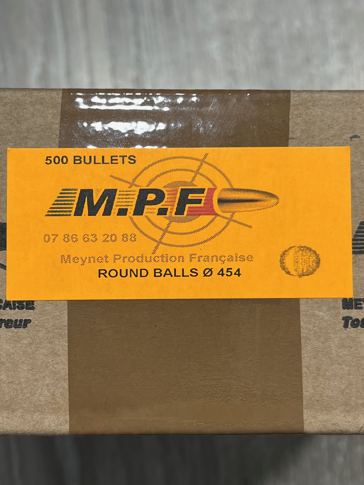 Balles rondes MPF Ø .454  x100