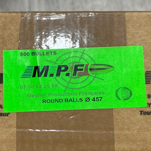 Balles rondes MPF Ø .457 x100