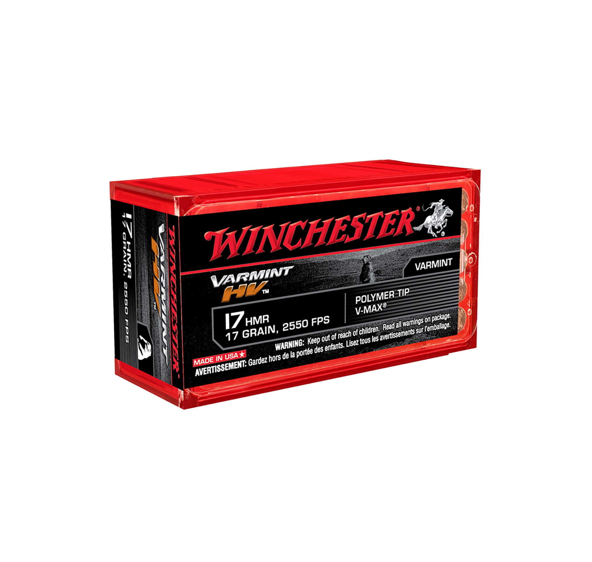 Munitions WINCHESTER  Varmint HV Cal 17HMR