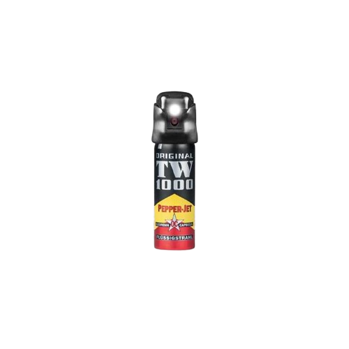 BOMBE LACRYMOGENE TW1000 PEPPER-JET AVEC LAMPE LED 63ML