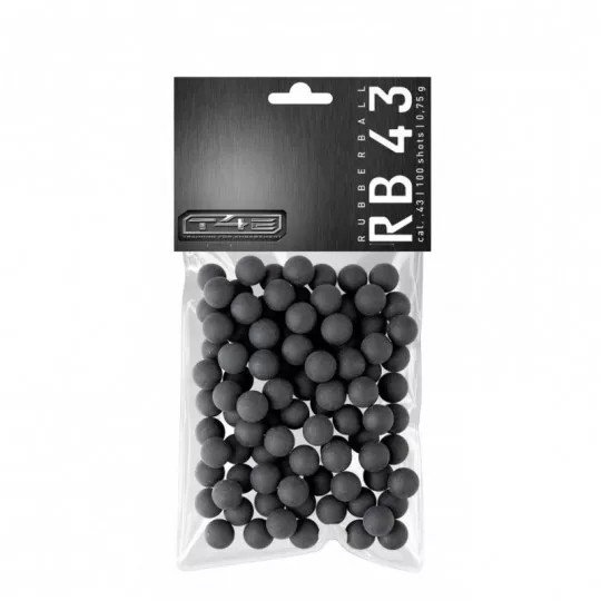 Balles caoutchouc UMAREX RB43 Cal.43 x100