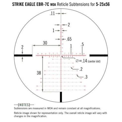LUNETTE VORTEX STrICKE EAGLE 5-25X56 FFP EBR 7C...