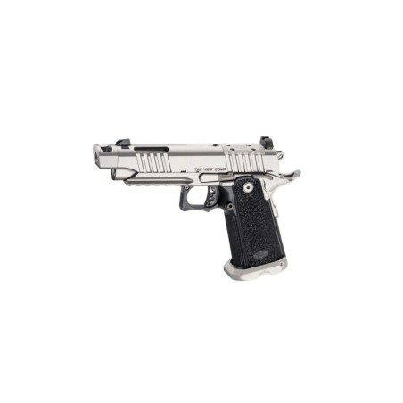 Pistolet BUL ARMORY SAS II TAC Comp. Silver 4.25" Cal 9x19