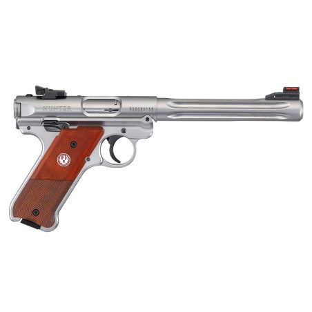 Pistolet RUGER Mark IV Inox Hunter Fluté Cal.22LR
