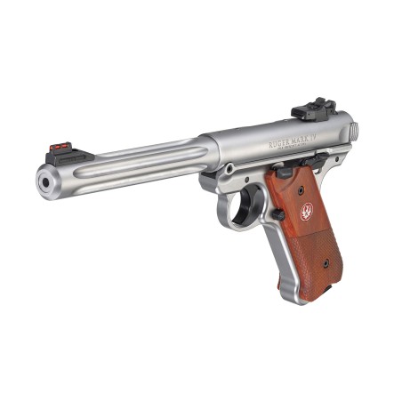 Pistolet RUGER Mark IV Inox Hunter Fluté Cal.22LR