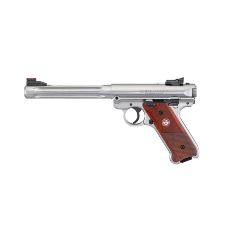 Pistolet RUGER Mark IV Inox Hunter Fluté Cal.22LR