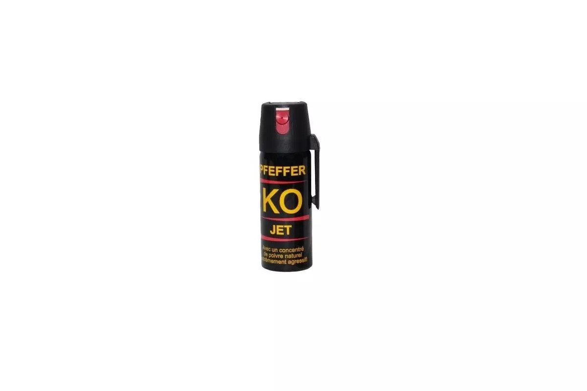 Bombe lacrymogène PFEFFER KO JET avec clapet 100ml
