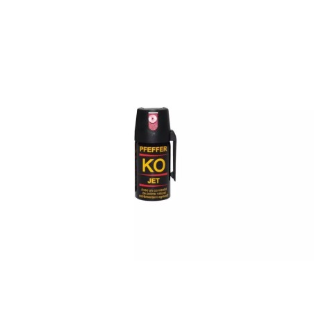 Bombe lacrymogène PFEFFER KO JET avec clapet 50ml