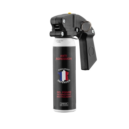 Lacrymogène CONCORDE DEFENDER avec poignée gel poivre 100ml