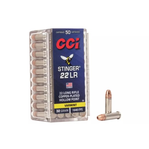 Munitions CCI 22LR Stinger HP High Velocity 32gr x50