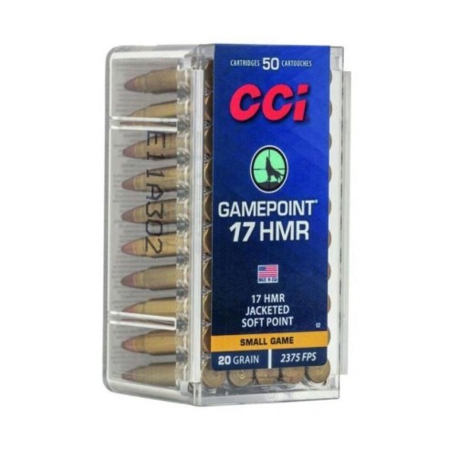 Munitions CCI 17HMR Gamepoint Small Game 20gr x50