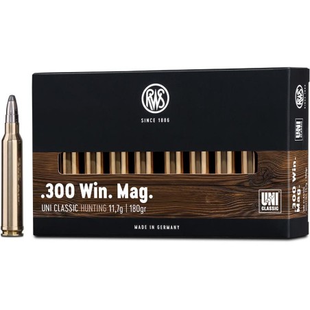 MUNITIONS RWS 300 WIN MAG UNI 180GR  X20