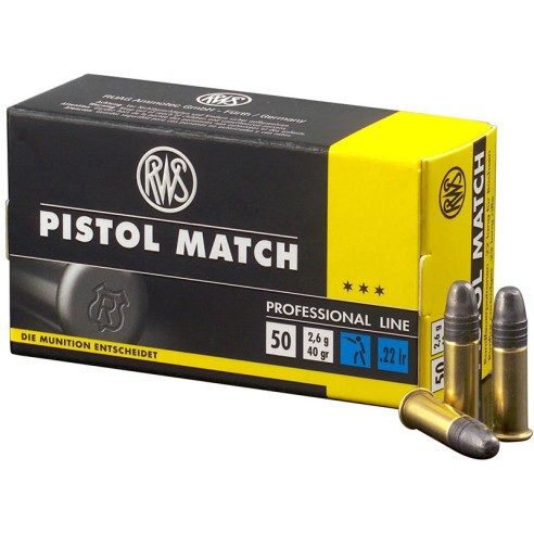 Munitions RWS 22lr Pistol Match x50