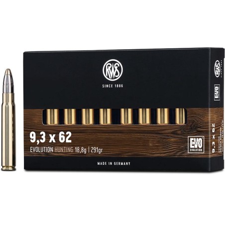 MUNITIONS RWS 9.3X62 291GR 18.8G EVO