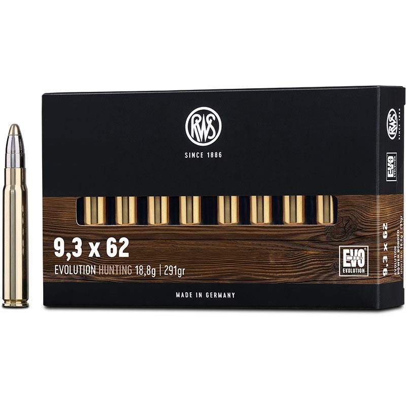 MUNITIONS RWS 9.3X62 291GR 18.8G EVO