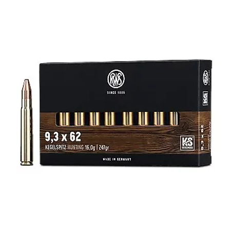 Munitions RWS 9.3x62 KS 247gr x20