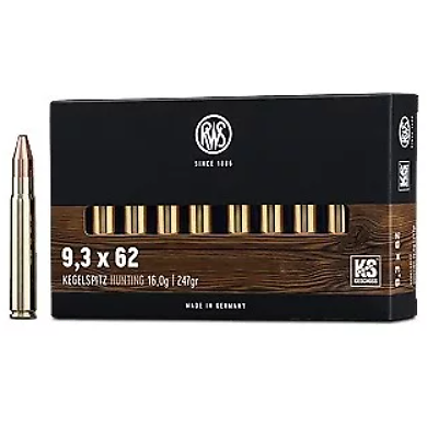 Munitions RWS 9.3x62 KS 247gr x20