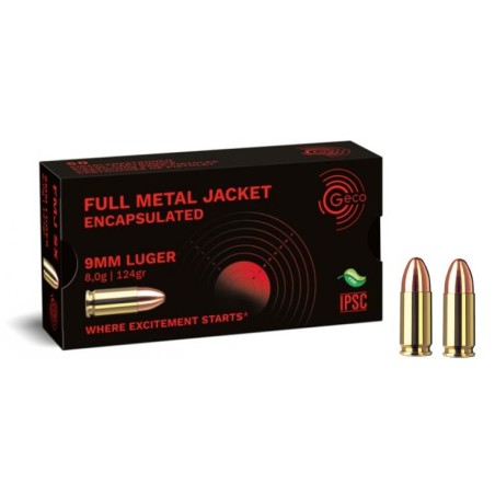 MUNITIONS GECO 9X19 FMJ 124GR X50