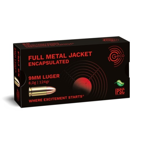MUNITIONS GECO 9X19 FMJ 124GR X50