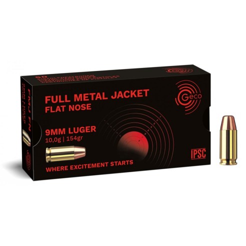 Munitions GECO 9x19 Subsonique 154gr x50