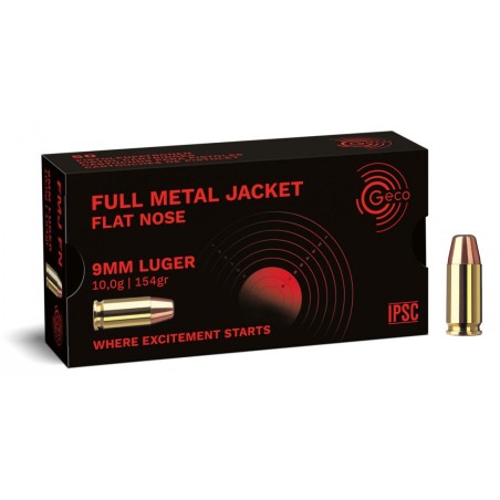 Munitions GECO 9x19 Subsonique 154gr x50