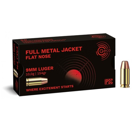 Munitions GECO 9x19 Subsonique 154gr x50