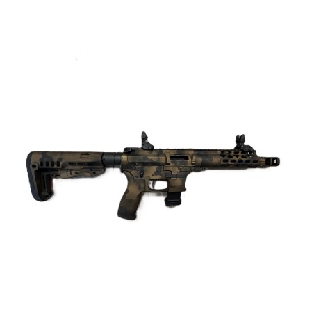 Carabine LEGACY ARMAMENT AR9 8" Custom Hexa Camo Cal 9x19