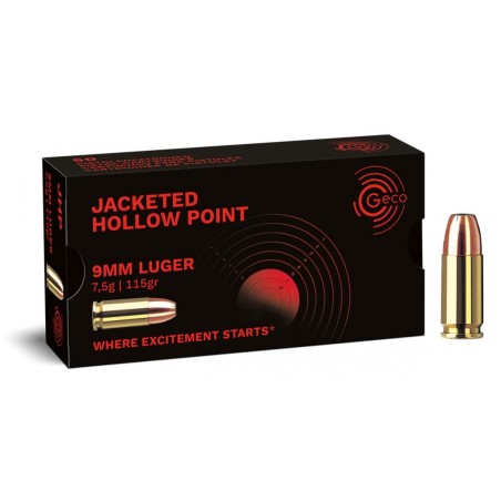 MUNITIONS GECO 9X19 JHP 115GR  X50