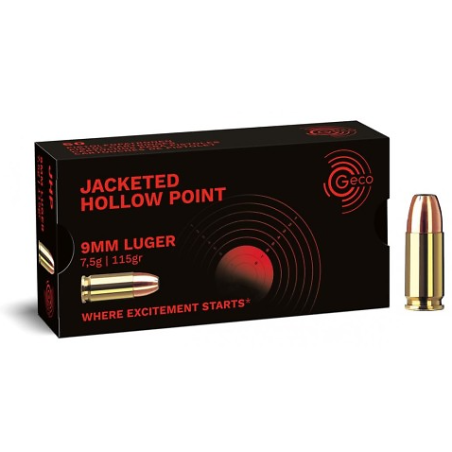 MUNITIONS GECO 9X19 JHP 115GR  X50