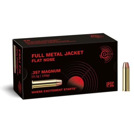 Munitions GECO .357 Magnum FMJ Round Nose 158gr x50