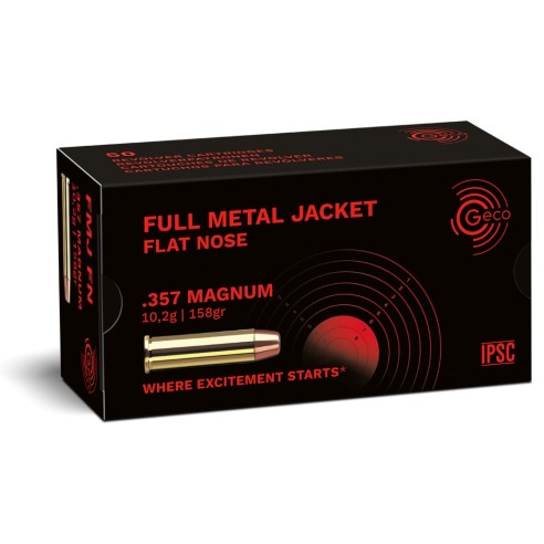 Munitions GECO .357 Magnum FMJ Round Nose 158gr...