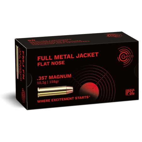 Munitions GECO .357 Magnum FMJ Round Nose 158gr x50