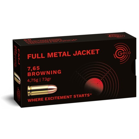 MUNITIONS GECO 7,65 / 32 ACP 73GR FMJ