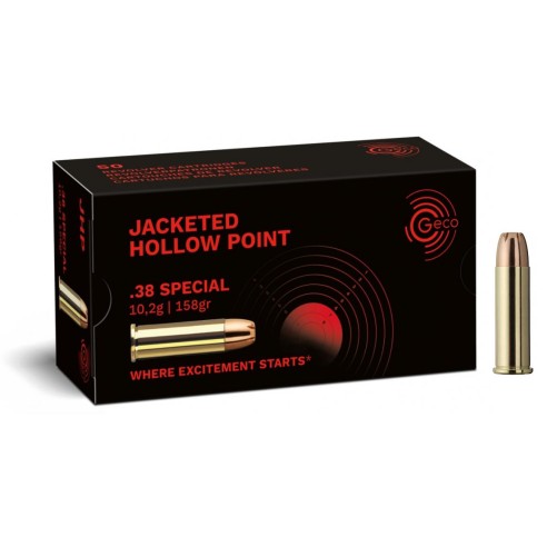 Munitions GECO 38 Special JHP 158gr x50