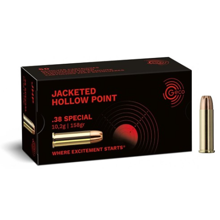 Munitions GECO 38 Special JHP 158gr x50