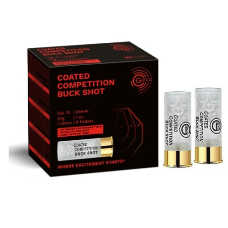 Cartouche GECO 12/65 Competition Buck Shot 9gr x25