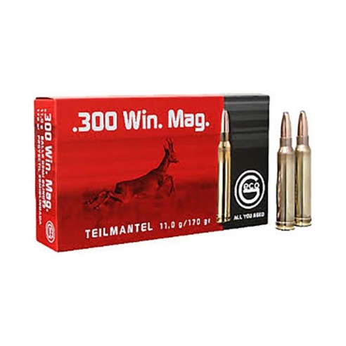 Munitions GECO 300 Win Mag Demi Blindée 170gr x20