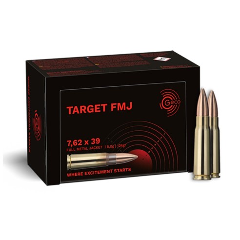 MUNITIONS GECO 7.62X39 TARGET FMJ 124 GR X 50
