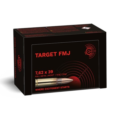 MUNITIONS GECO 7.62X39 TARGET FMJ 124 GR X 50
