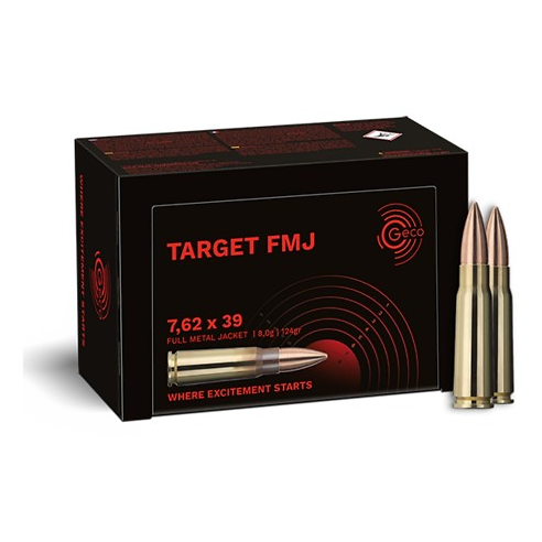 Munitions GECO 7.62x39 Target FMJ 124gr x50