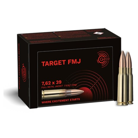 MUNITIONS GECO 7.62X39 TARGET FMJ 124 GR X 50