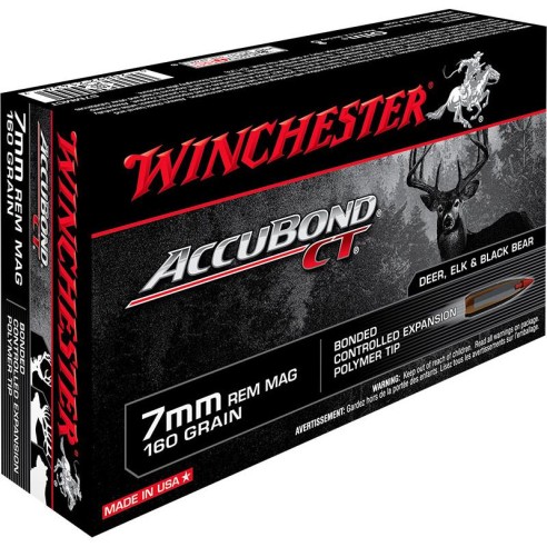 Munitions WINCHESTER 7RM AccuBond CT 160gr x20