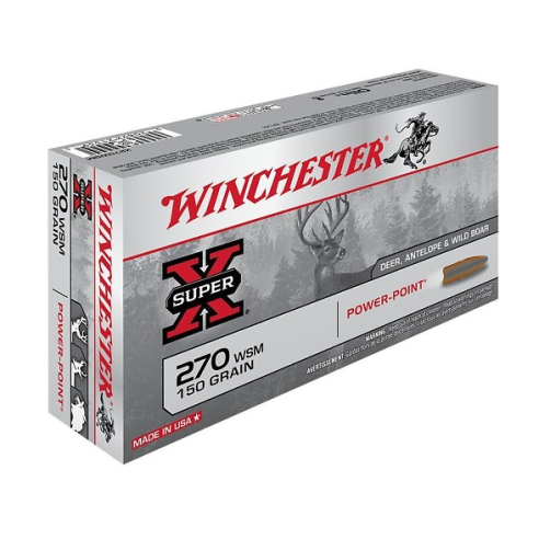 Munitions WINCHESTER 270 WSM Power Point 150gr x20