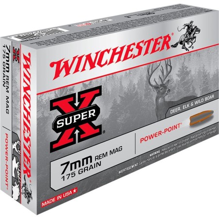 MUNITIONS WINCHESTER 7RM POWER POINT 175GR