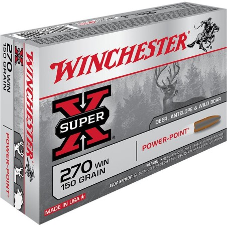 WINCHESTER 270WIN 150GR POWER POINT  X20